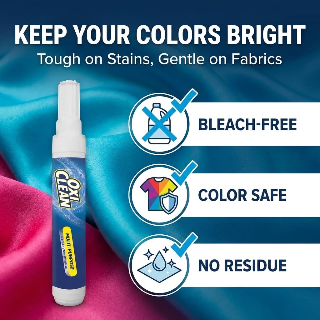 multi-stain oxiclean formula effective on coffee, wine, food, and makeup
