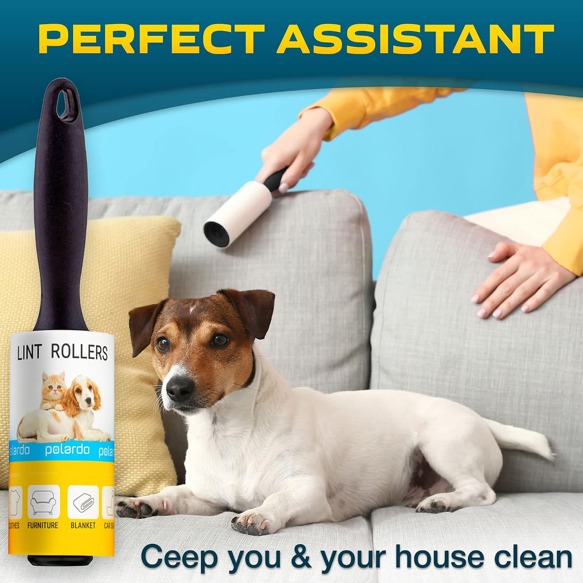 multi-surface compatibility for clothes, furniture, sofas, carpets, curtains, bed sheets, and car seats