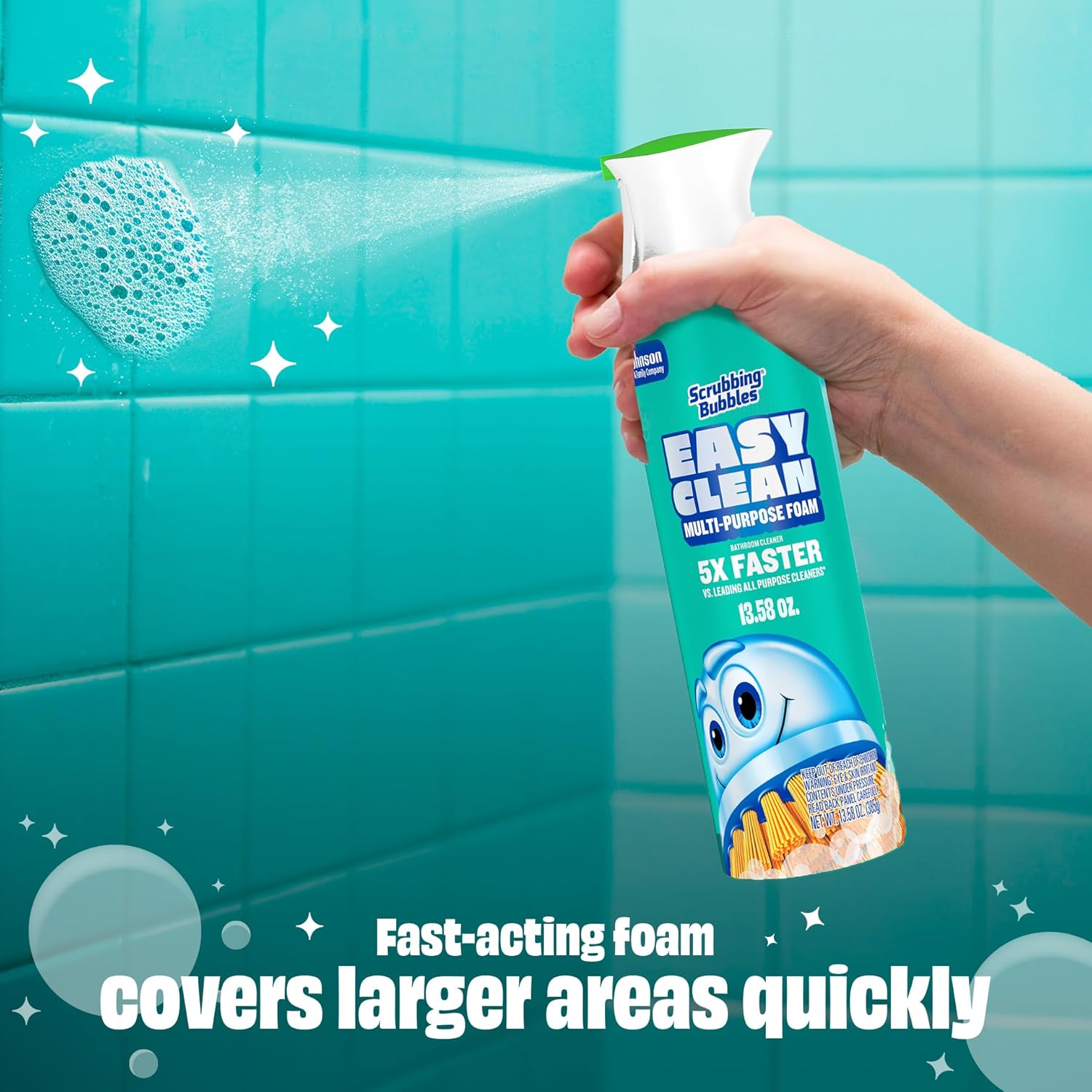 multi-surface compatibility: porcelain sinks, counters, fixtures, showers, and toilet exteriors