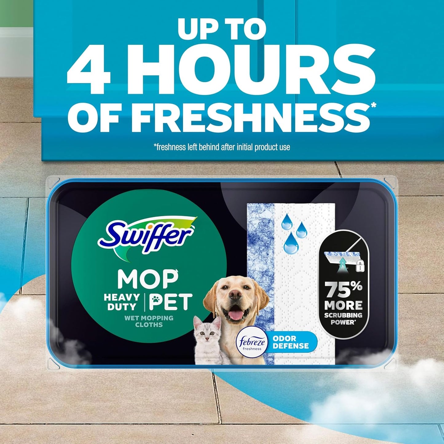 multi-surface compatibility with finished tile, hardwood, and vinyl flooring