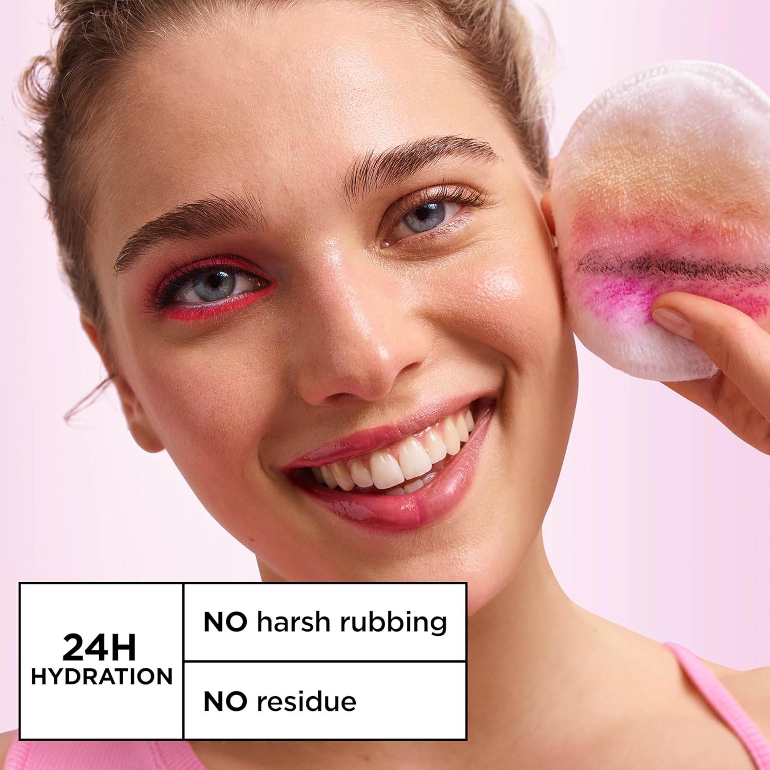 multi-zone use for face, lips, and eye makeup removal