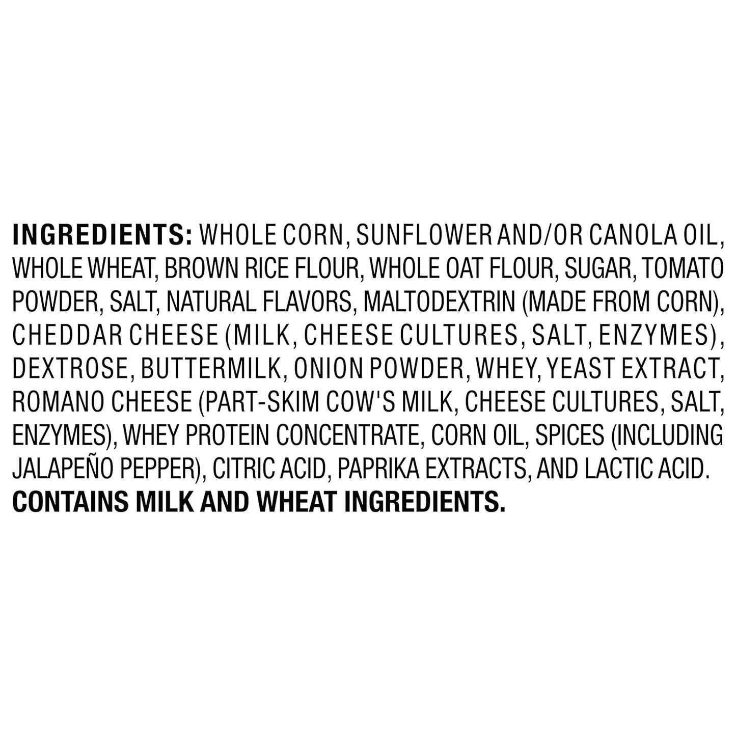 multigrain chip base with hearty crunch