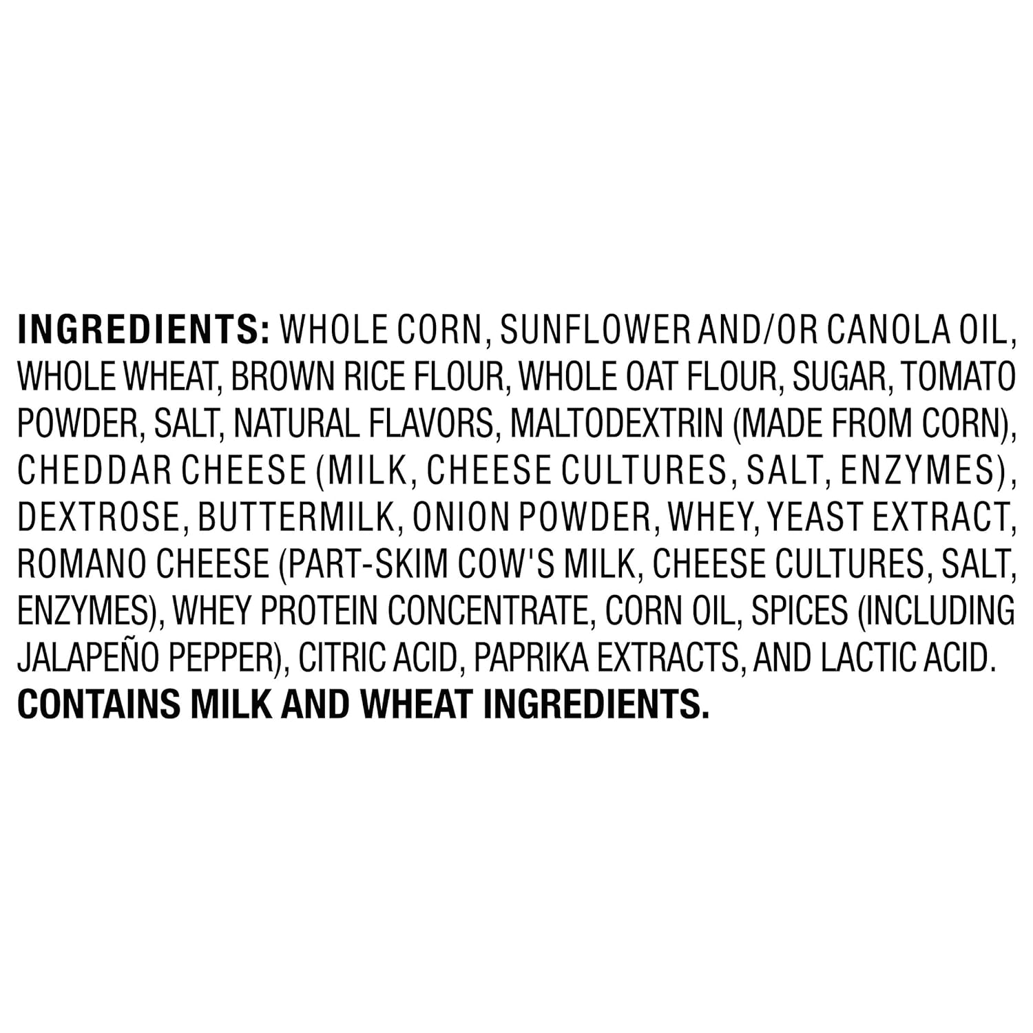 multigrain chip base with hearty crunch