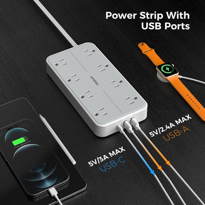 multiple cord length options: 5ft, 6ft, 10ft, and 15ft to suit different room layouts