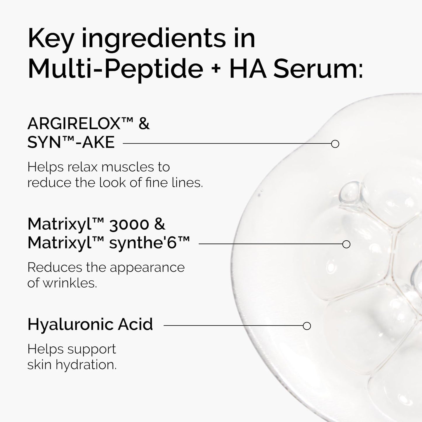 multiple hyaluronic acid complexes for multi-depth hydration