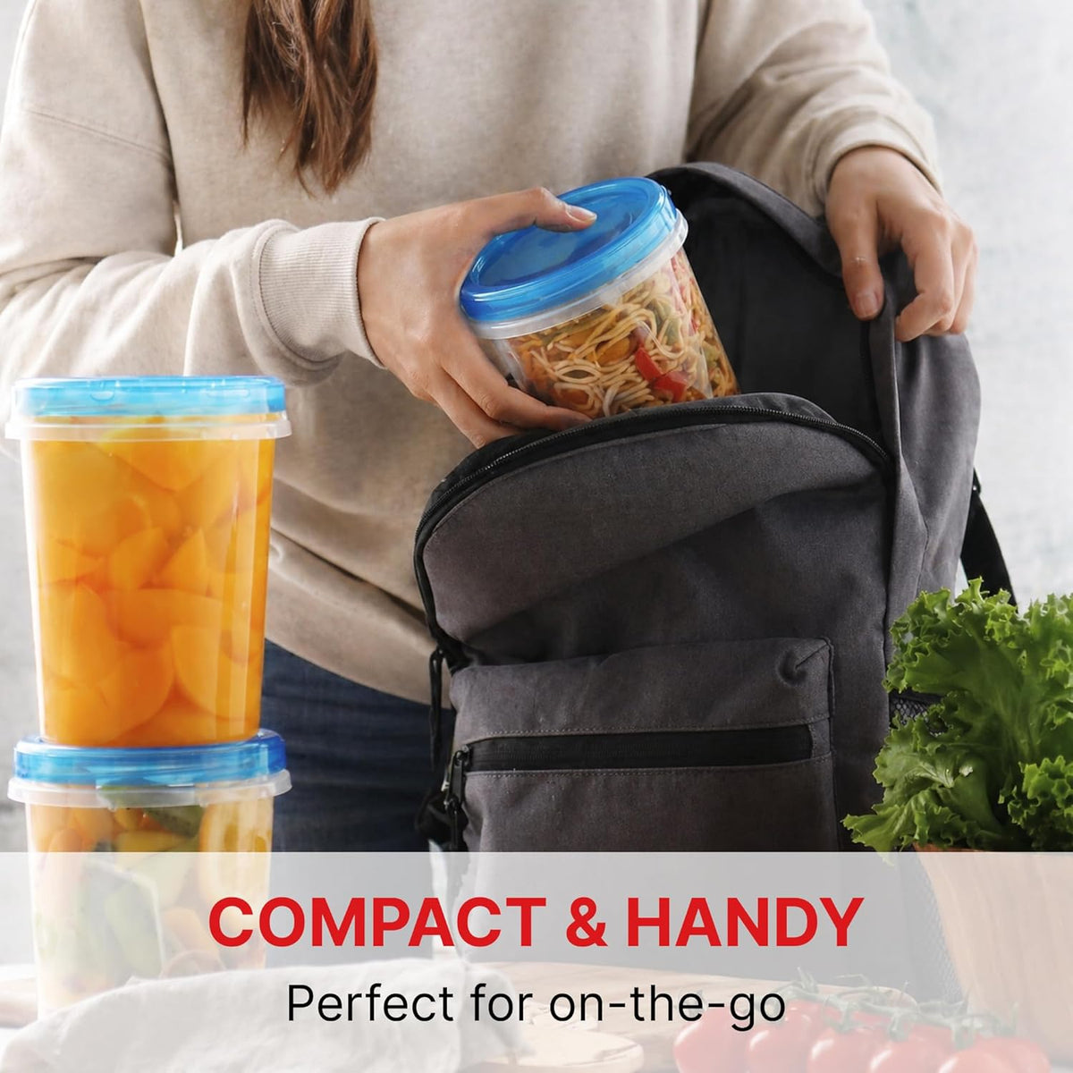 multiple pack configurations: 6, 10, or 12 containers