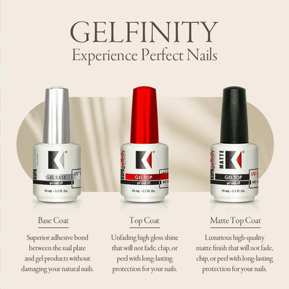 multiple size options including 0.5 fl oz retail and 8–8.5 fl oz professional refills