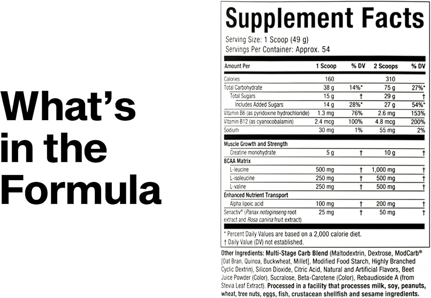 MuscleTech Creatine BCAA Muscle Builder – Third-Party Purity Tested Supplement for Clean Lifters