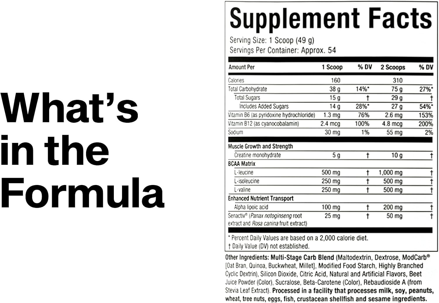MuscleTech Creatine BCAA Muscle Builder – Third-Party Purity Tested Supplement for Clean Lifters