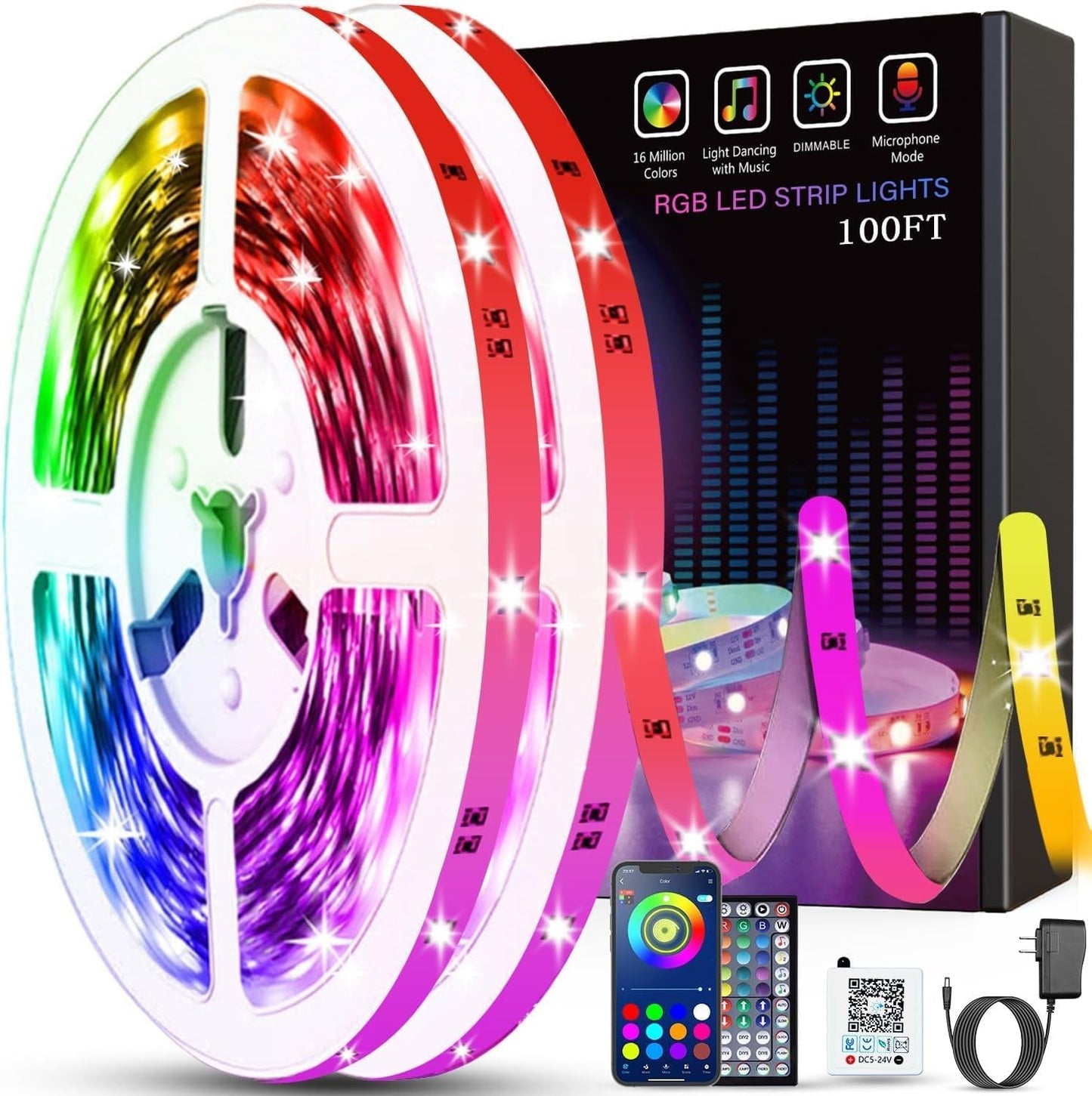 music sync color-changing technology responsive to sound rhythm