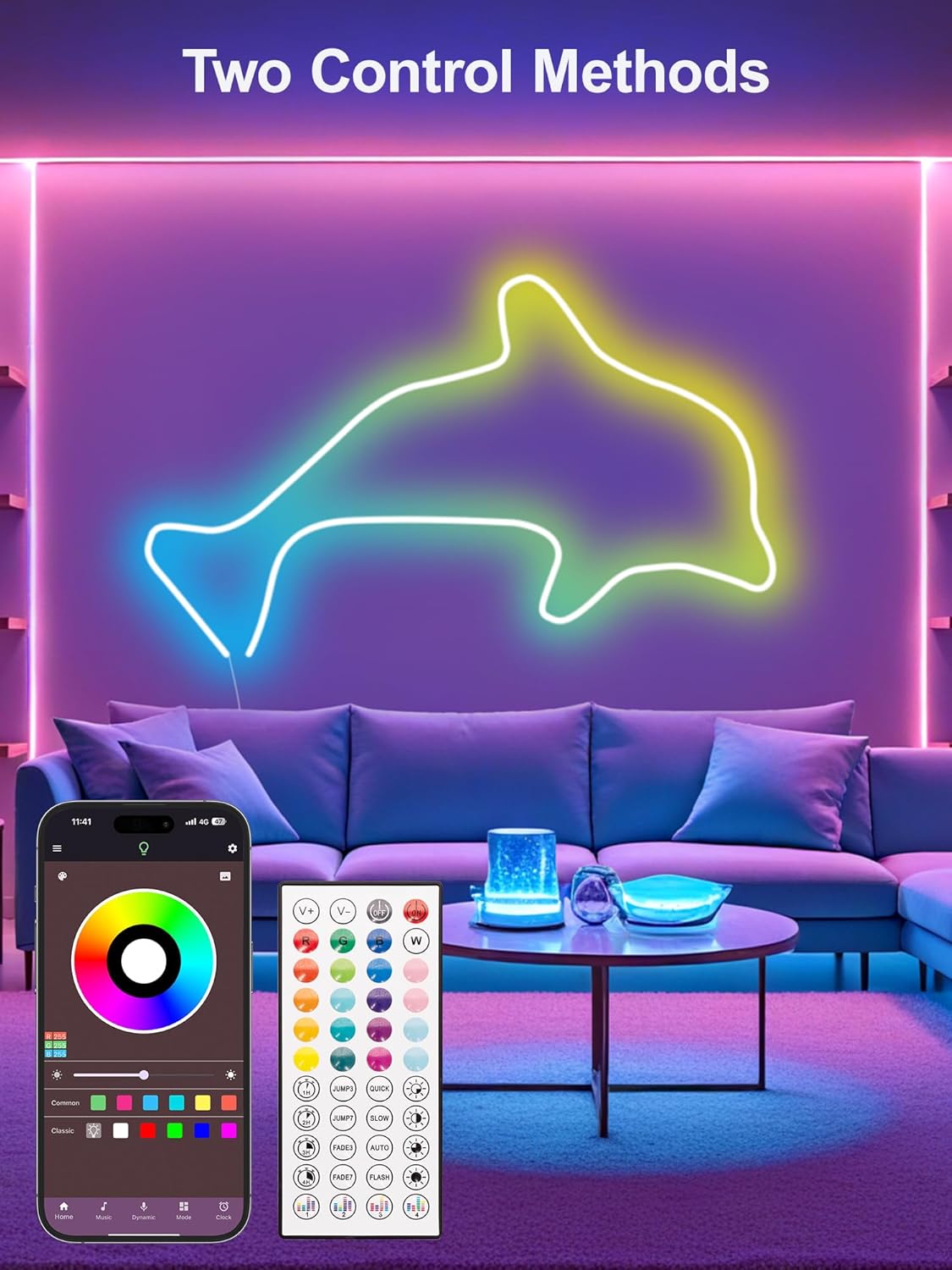 music sync mode for sound-reactive lighting