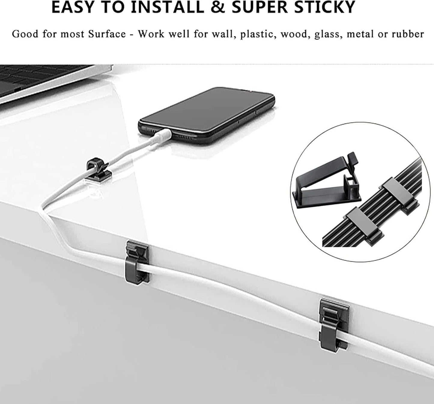 N NOROCME 192-Piece Cable Management Kit — Practical Housewarming Gift for New Homeowners