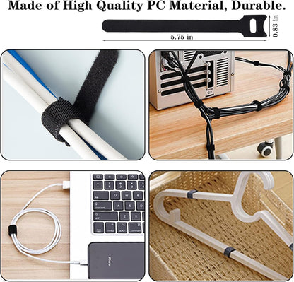 N NOROCME 192-Piece Cable Management Kit — Practical Housewarming Gift for New Homeowners