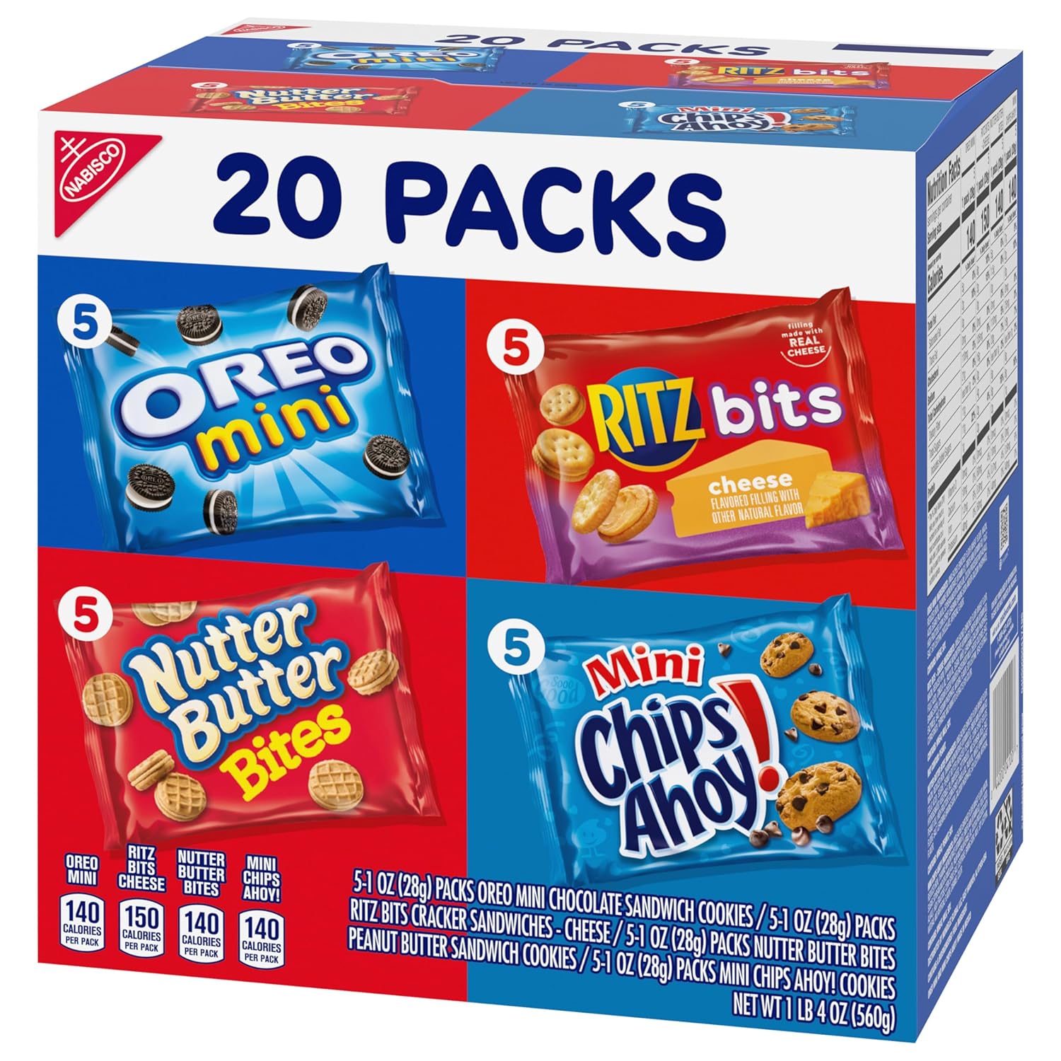 Nabisco Classic Mix Variety Pack – Travel-Friendly Snack Packs for Road Trips, Camping, and Picnic Baskets