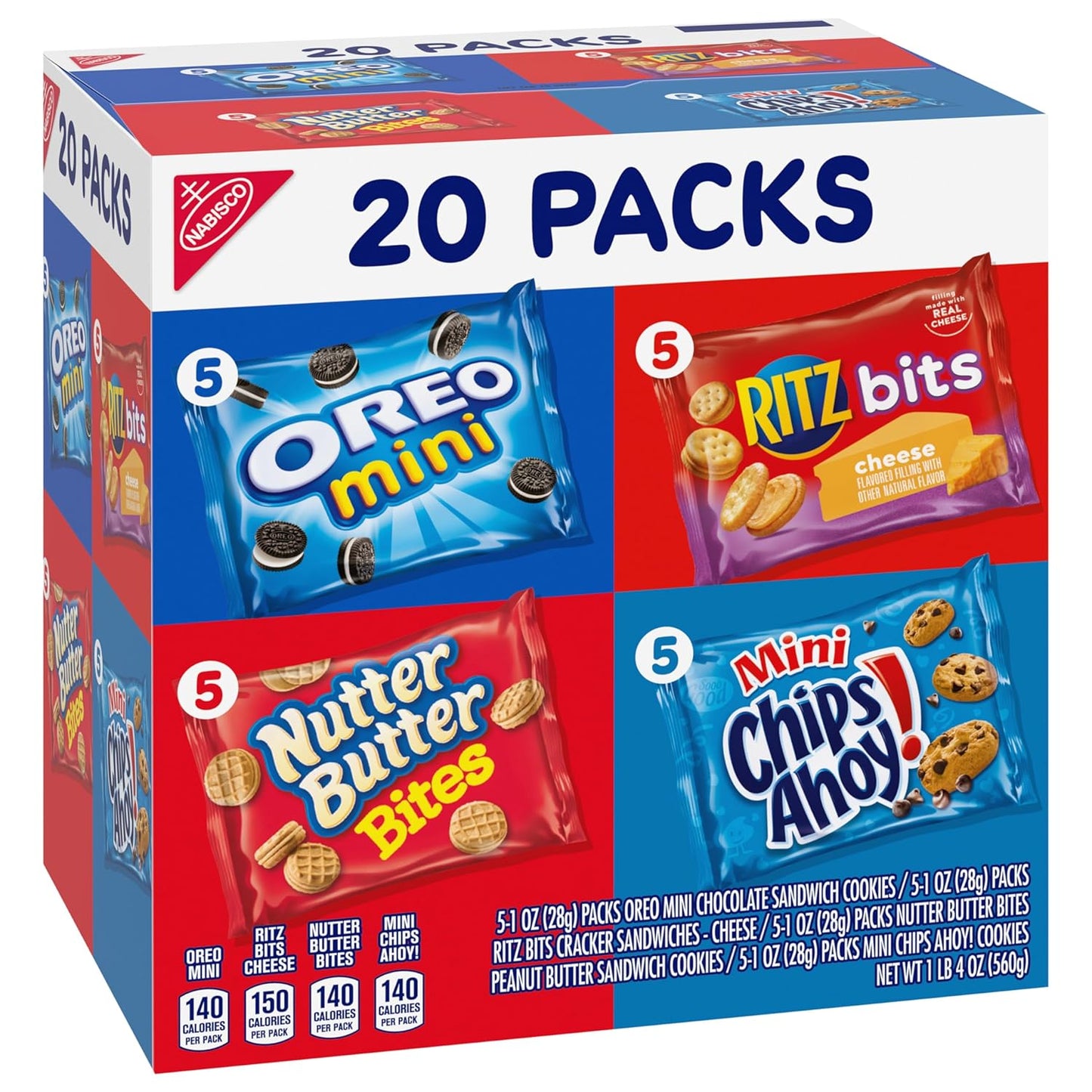 Nabisco Classic Mix Variety Pack – Travel-Friendly Snack Packs for Road Trips, Camping, and Picnic Baskets