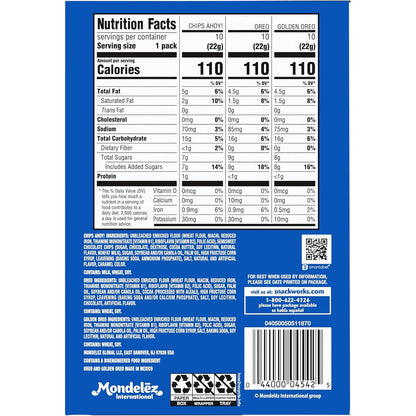 Nabisco Sweet Treats Cookie Variety Pack – Pre-Portioned After-Dinner Dessert Pouches, 30 Two-Cookie Snack Packs