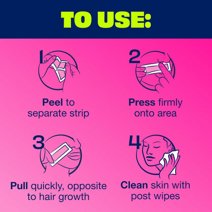 Nair Cold Wax Strips – No-Heat, Pet-Safe Hair Removal for Your Family Bathroom, 40 Count