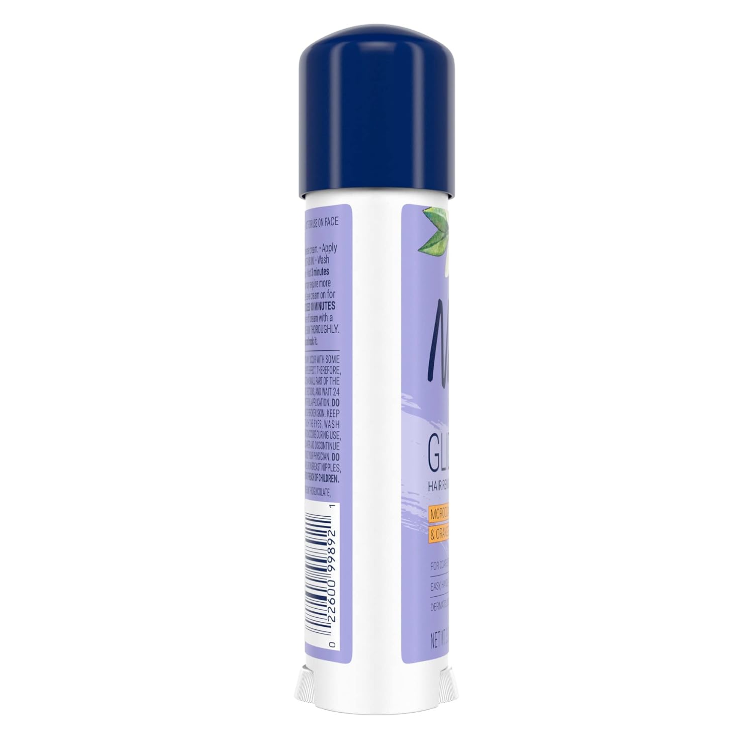 Nair Glide On Depilatory Stick – Mindful Bath Time Ritual for Sensitive Skin, Argan Oil and Orange Blossom Hair Removal