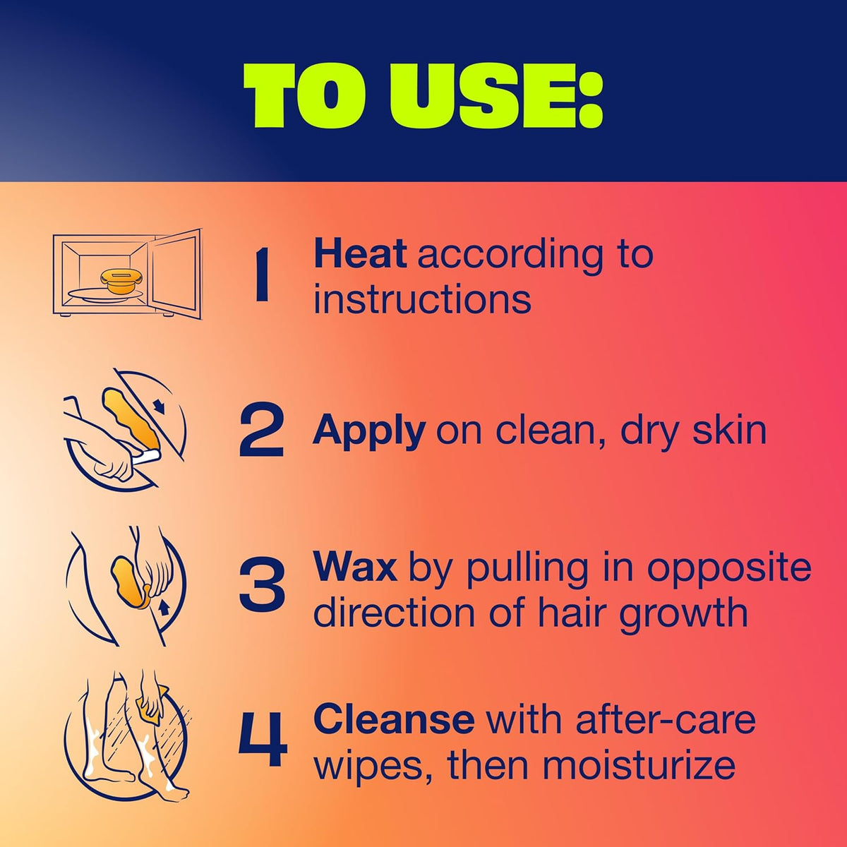 Nair Lux Wax Essential Waxing Solution – Minimal-Mess Leg & Bikini Hair Removal at Home