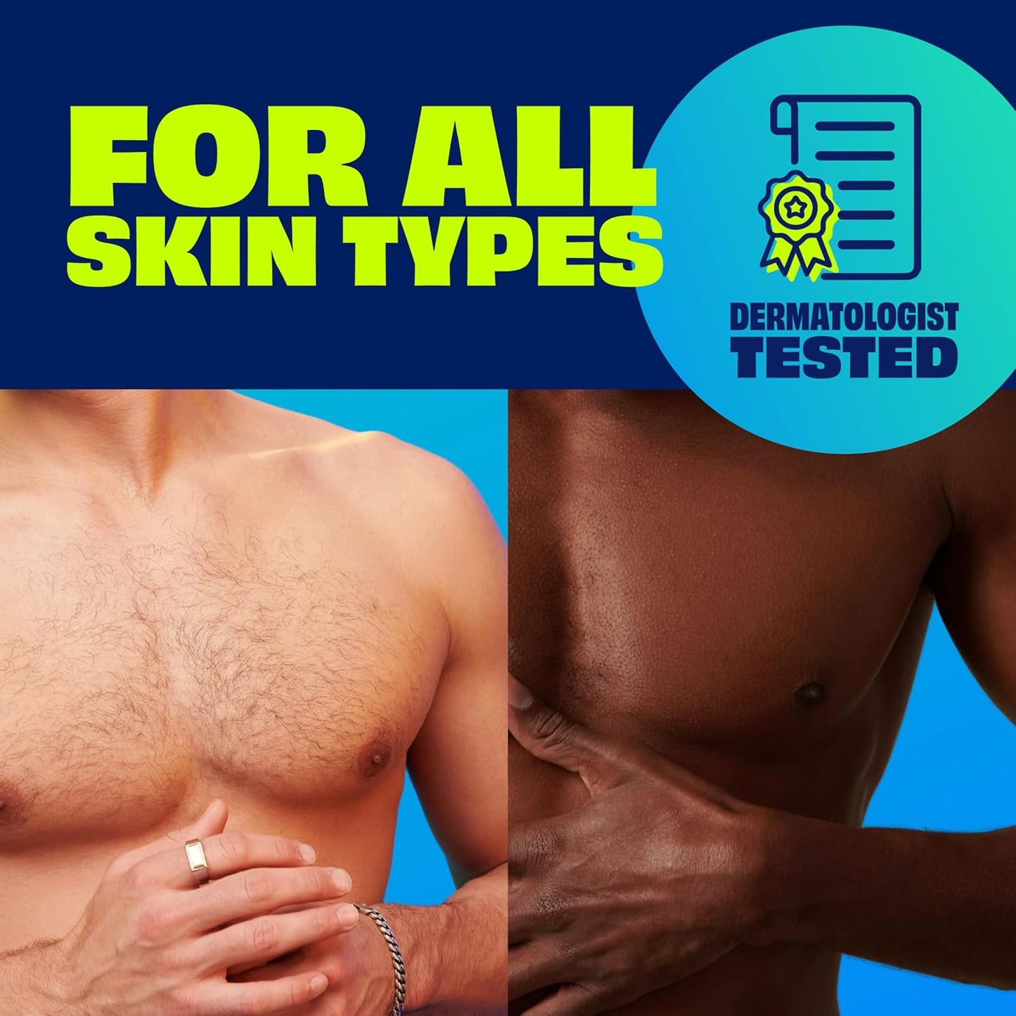 Nair Men Depilatory Cream – No-Cut, No-Nick Hair Removal for Sensitive Skin