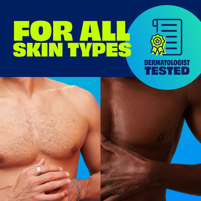 Nair Men Depilatory Cream – No-Cut, No-Nick Hair Removal for Sensitive Skin
