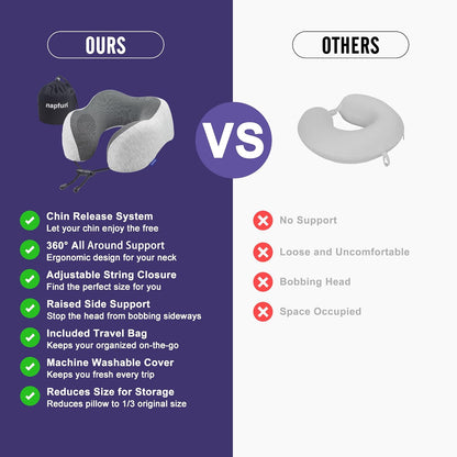 napfun Lightweight Neck Pillow – RV Camping Companion for Rest Stops and Scenic Pull-Offs