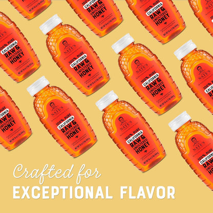 Nate's Raw California Honey – Daily Wellness Sweetener for Morning Tonics and Self-Care Rituals