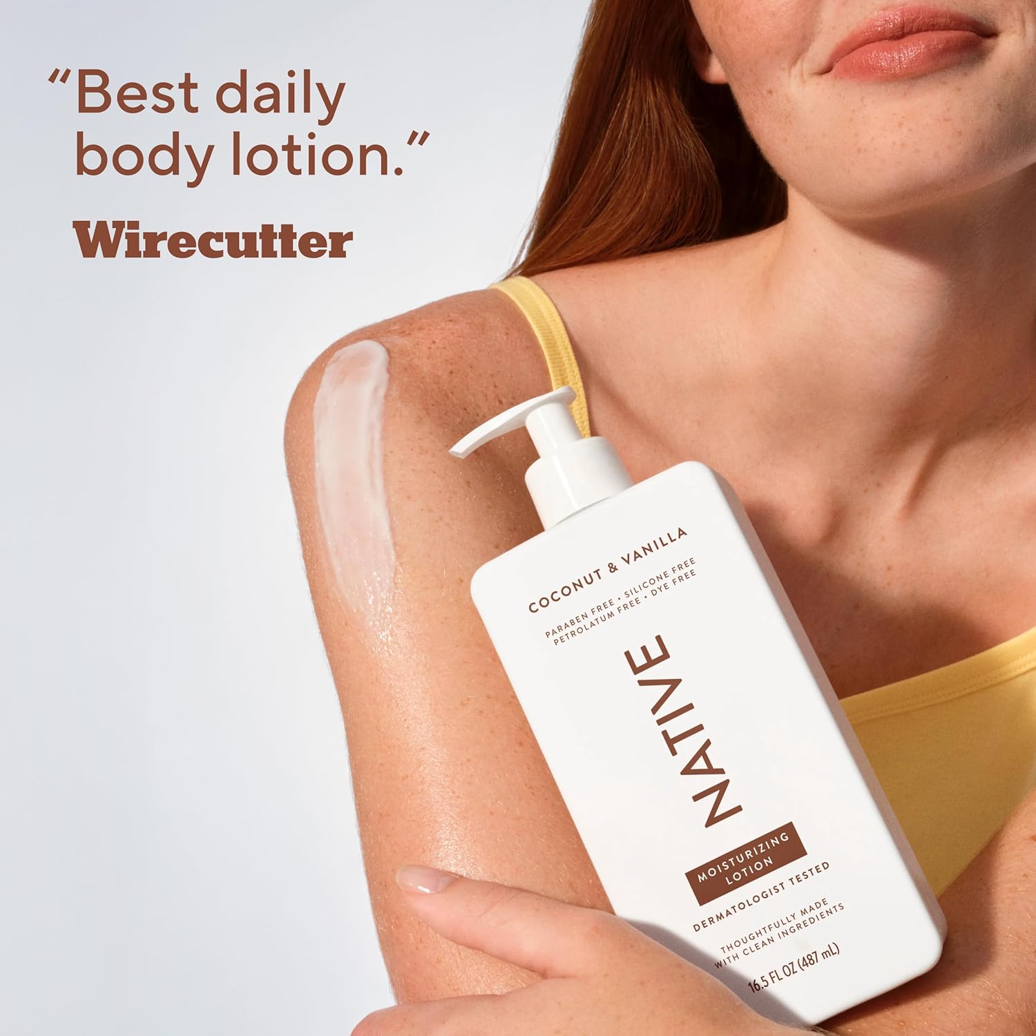 Native Body Lotion Coconut & Vanilla – Clean Beauty Staple for an Uncluttered Bathroom Counter Routine