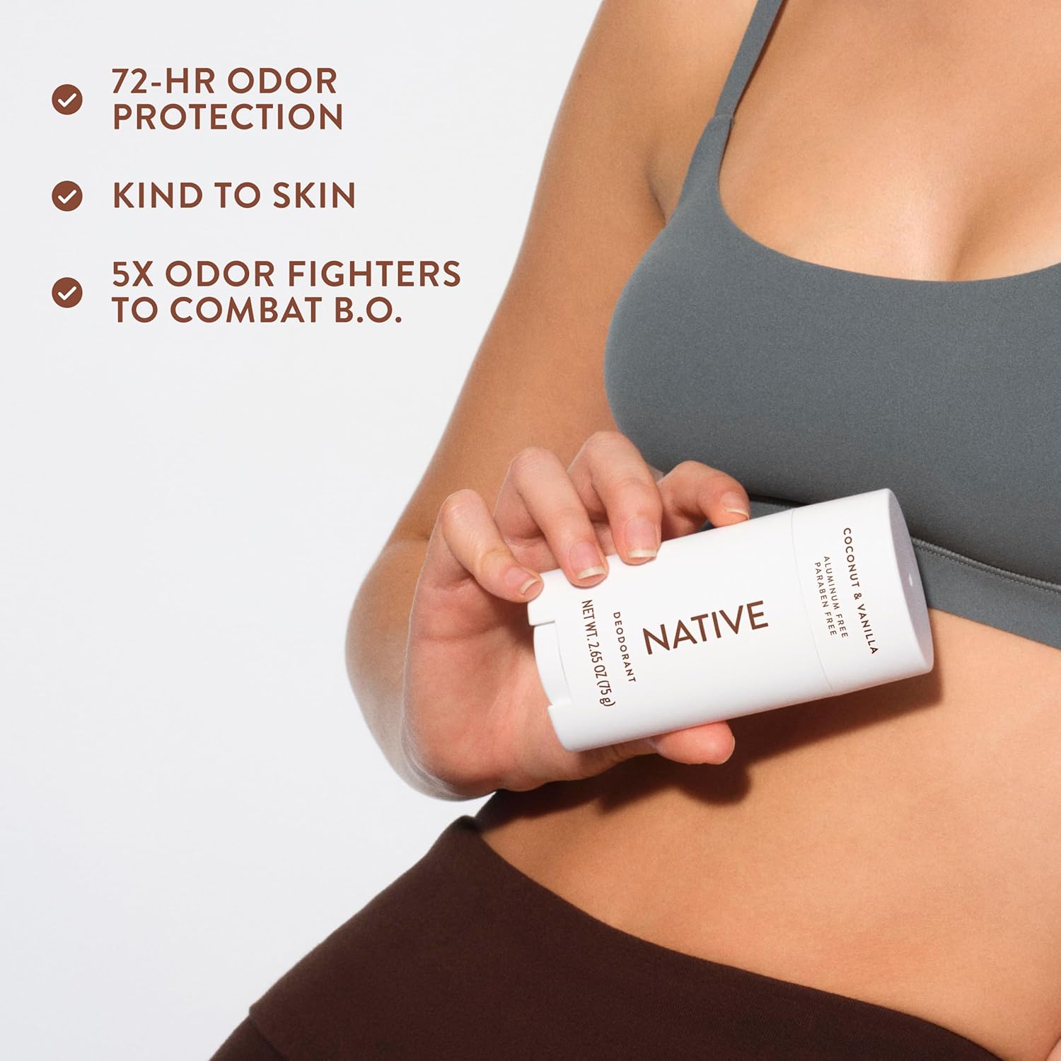 Native Coconut & Vanilla Twin Pack Deodorant – Less-Is-More Clean Design Staple for an Uncluttered Bathroom Counter