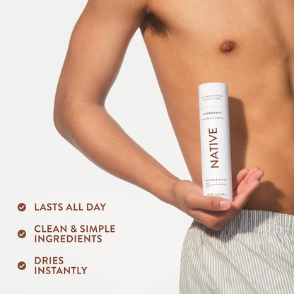 Native Deodorant & Body Spray Coconut & Vanilla, 72-Hour Aluminum Free Birthday Gift for Her and Thoughtful Holiday Present