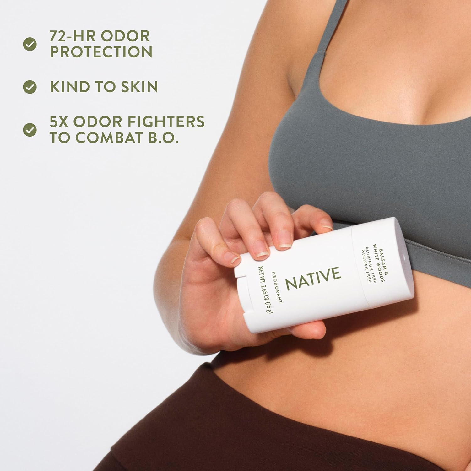 Native Deodorant for Capsule Bathroom Essentials, Single Unisex Stick That Replaces Multiple Gendered Products in a Clean Routine