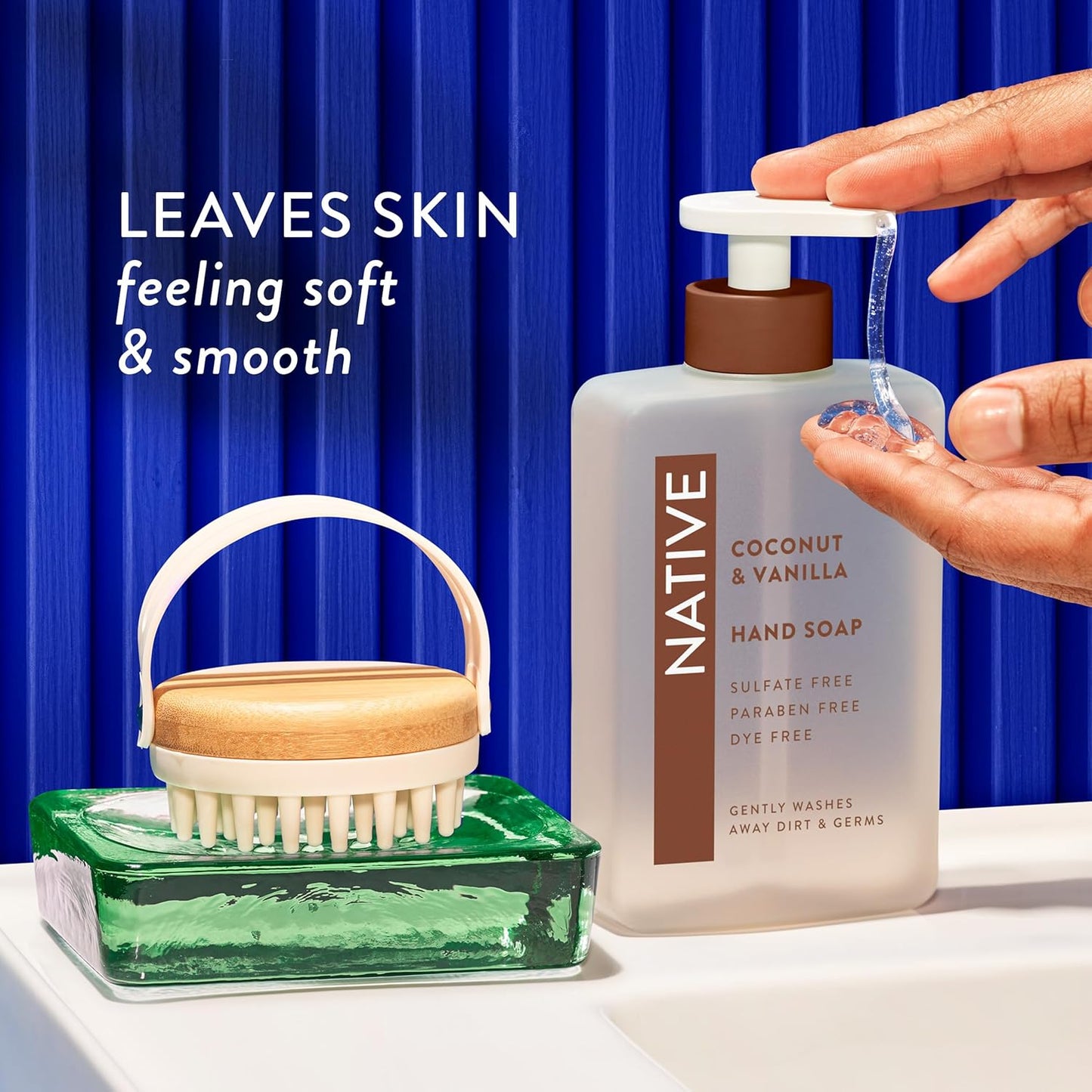 Native Hand Soap – Clean Ingredient Hand Wash in Uncluttered 13 oz Pump Bottle