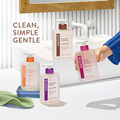 Native Hand Soap – Clean Ingredient Hand Wash in Uncluttered 13 oz Pump Bottle