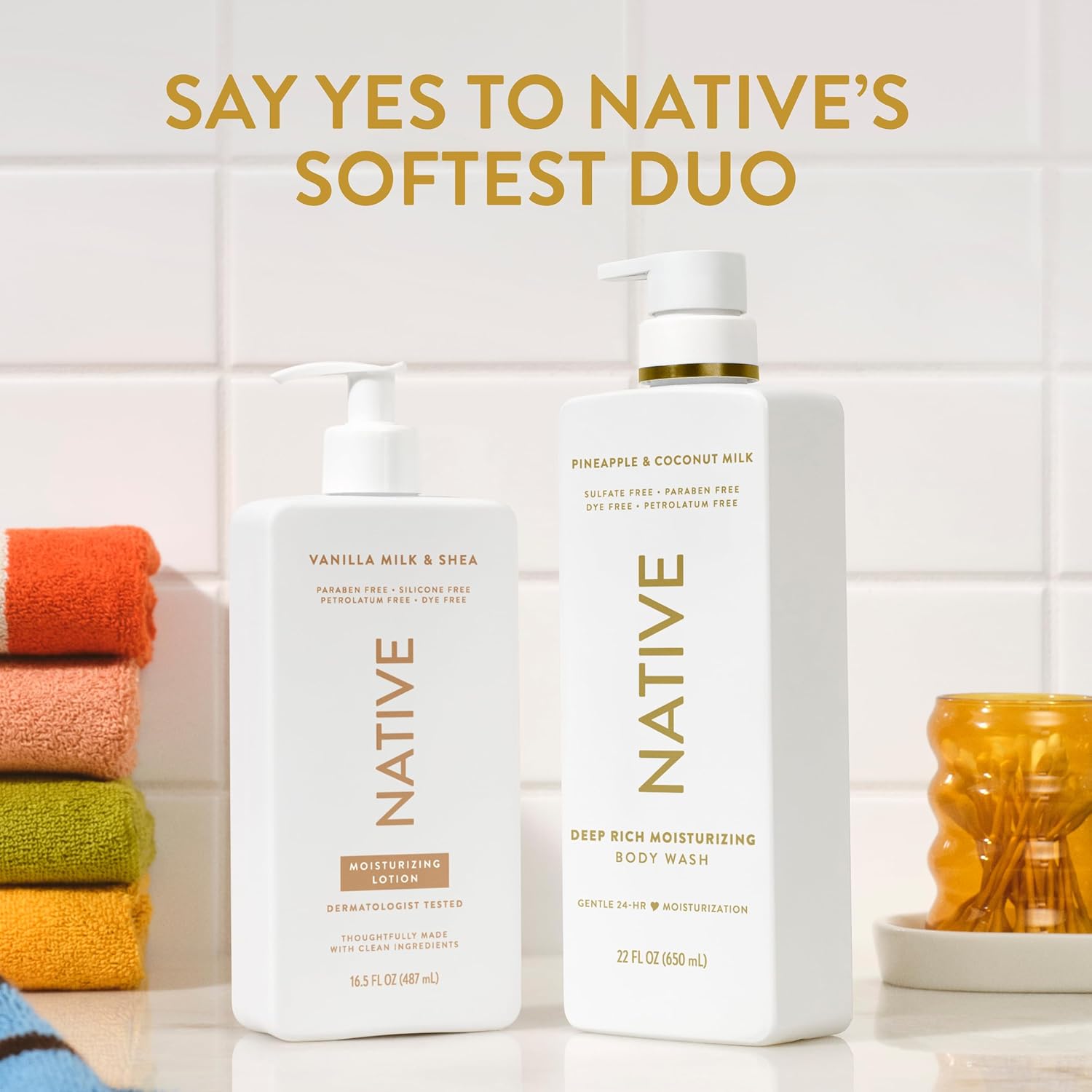 Native Premium Moisturizing Body Wash with Real Shea Butter, Pineapple & Coconut Milk 22 oz