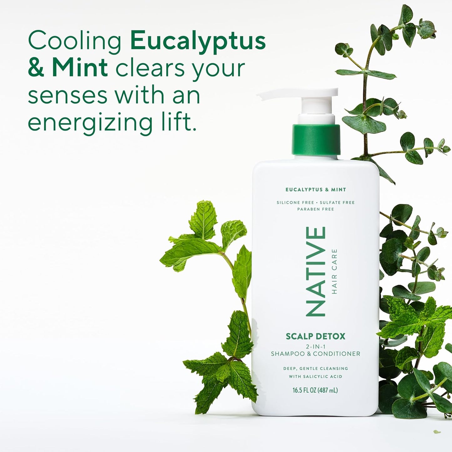 Native Scalp Clarifying Shampoo & Conditioner Set – Aromatic Eucalyptus Spearmint Wash for Evening Wind-Down Wellness