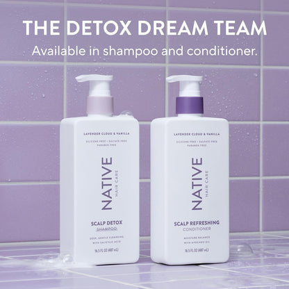 Native Scalp Detox Shampoo Lavender Cloud & Vanilla 16.5 fl oz – 11-Ingredient Clean Formula for Intentional Bathrooms