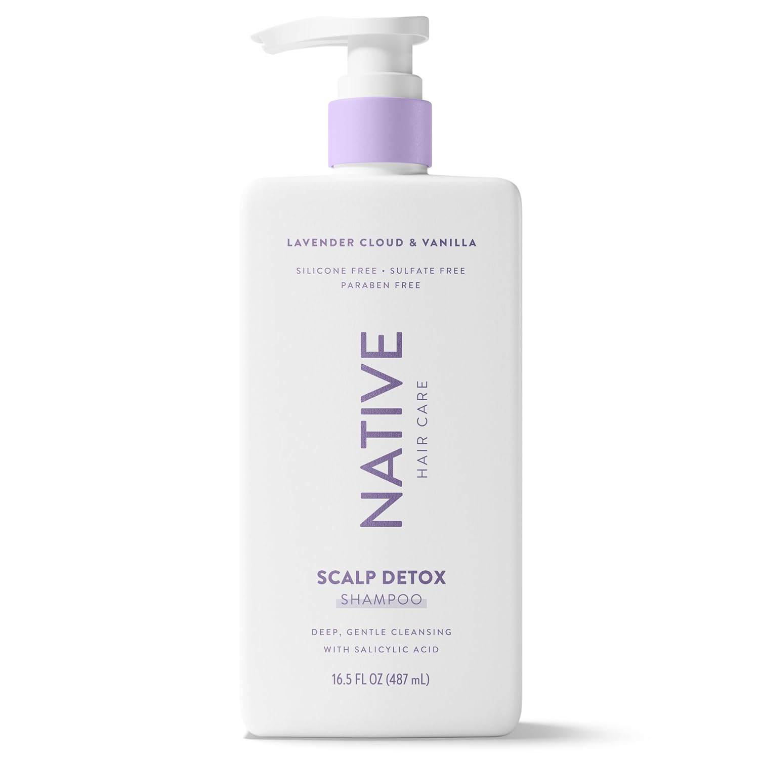 Native Scalp Detox Shampoo Lavender Cloud & Vanilla 16.5 fl oz – 11-Ingredient Clean Formula for Intentional Bathrooms