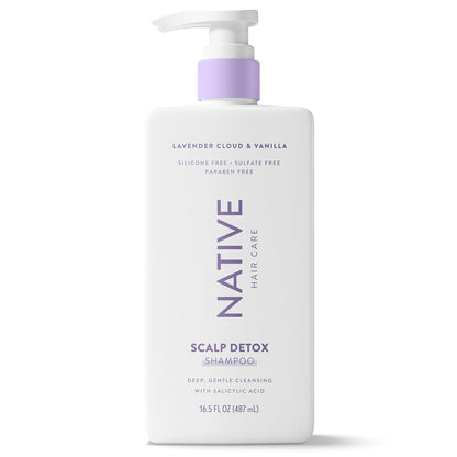 Native Scalp Detox Shampoo Lavender Cloud & Vanilla 16.5 fl oz – 11-Ingredient Clean Formula for Intentional Bathrooms