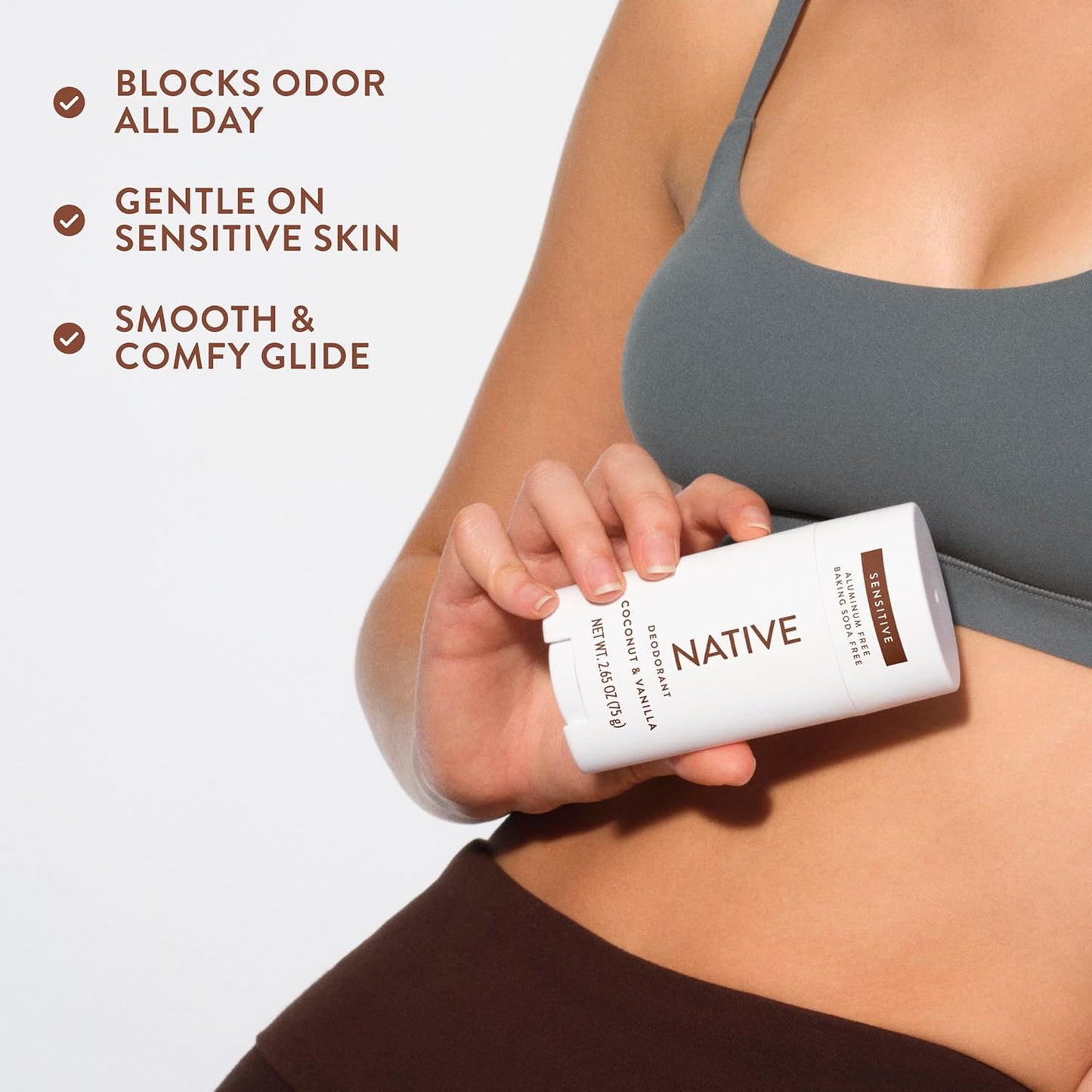 Native Sensitive Deodorant Gift Set Idea – Five Scent Aluminum-Free Baking Soda Stick Bundle for Her and Him