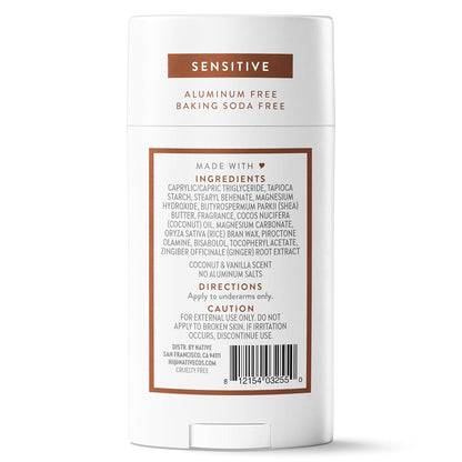 Native Sensitive Deodorant Gift Set Idea – Five Scent Aluminum-Free Baking Soda Stick Bundle for Her and Him