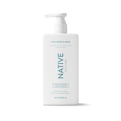 Native Strengthening Conditioner Cashmere & Rain 16.5 fl Oz – Clean 10-Ingredient Formula for Intentional Bathrooms and Capsule Routines