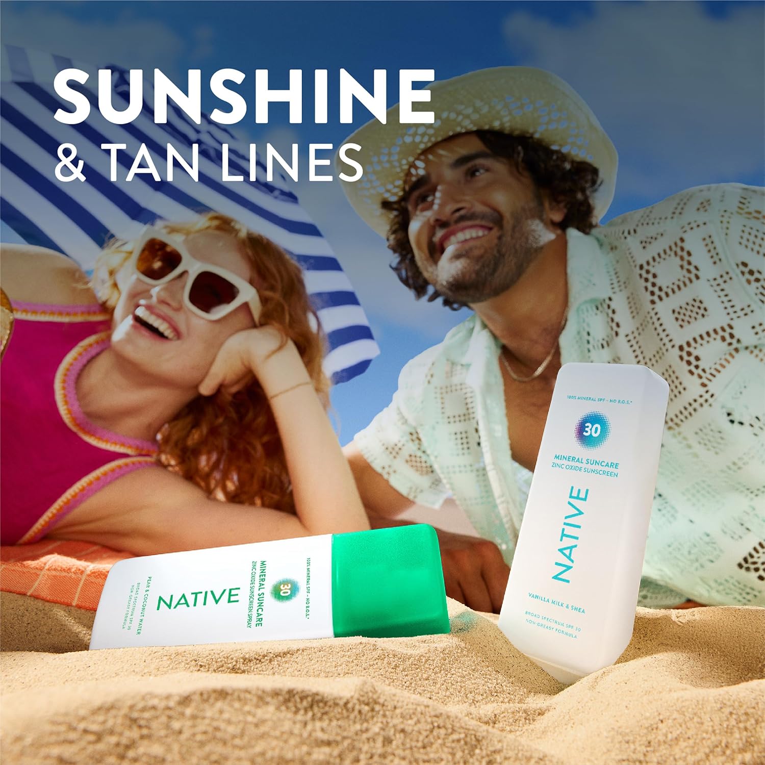 Native Unscented Sunscreen Lotion – Fragrance-Free SPF for Mindful Clean Beauty Self-Care
