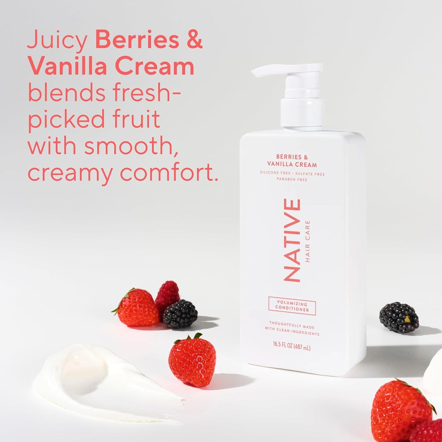 Native Volumizing Conditioner Berries & Vanilla Cream – Thoughtful Birthday Gift for Her