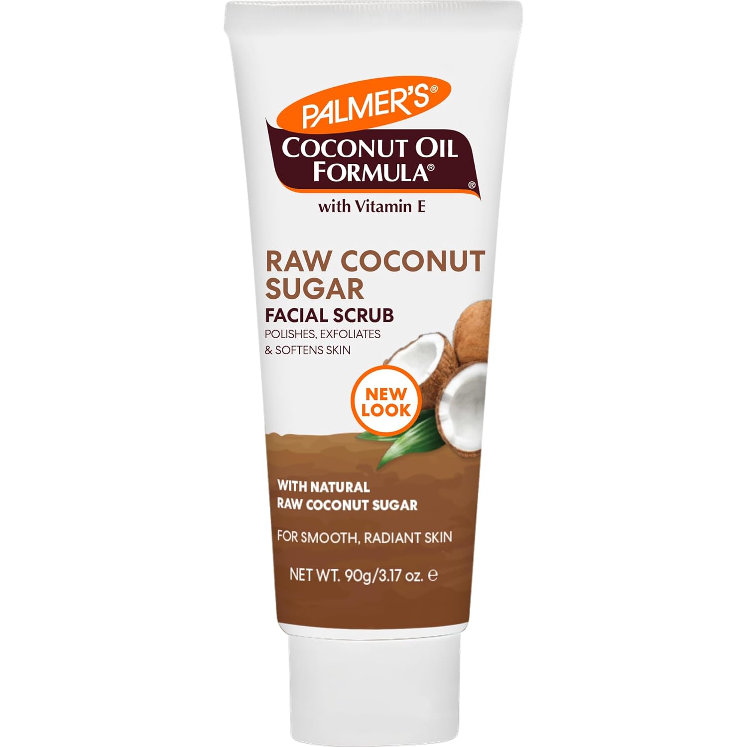 natural coconut sugar physical exfoliant that buffs away dead skin cells and impurities