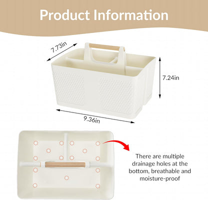 natural wooden carry handle with built-in luster finish