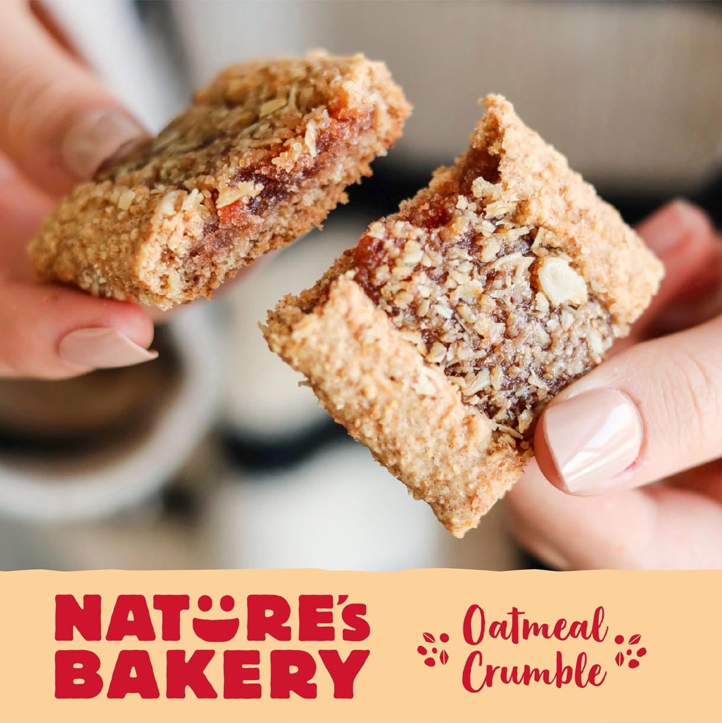 Nature's Bakery Allergy Safe Snack Bars for Kids – Dairy Free Strawberry Crumble, Lunchbox Friendly 6 Count