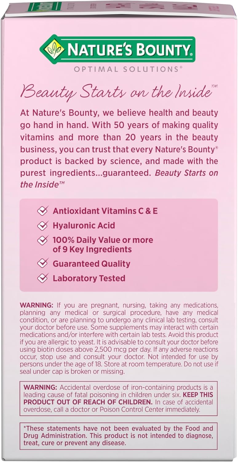 Nature's Bounty Hair Skin and Nails Softgel Set – Housewarming Gift for Wellness Lovers, 150-Count Duo