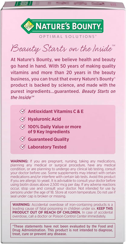 Nature's Bounty Hair Skin and Nails Softgel Set – Housewarming Gift for Wellness Lovers, 150-Count Duo