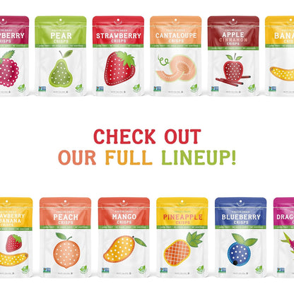 Nature's Turn Freeze-Dried Sour Kiwi Crisps – Lightweight Hiking Snack for Trail Trips, 6 Resealable Bags