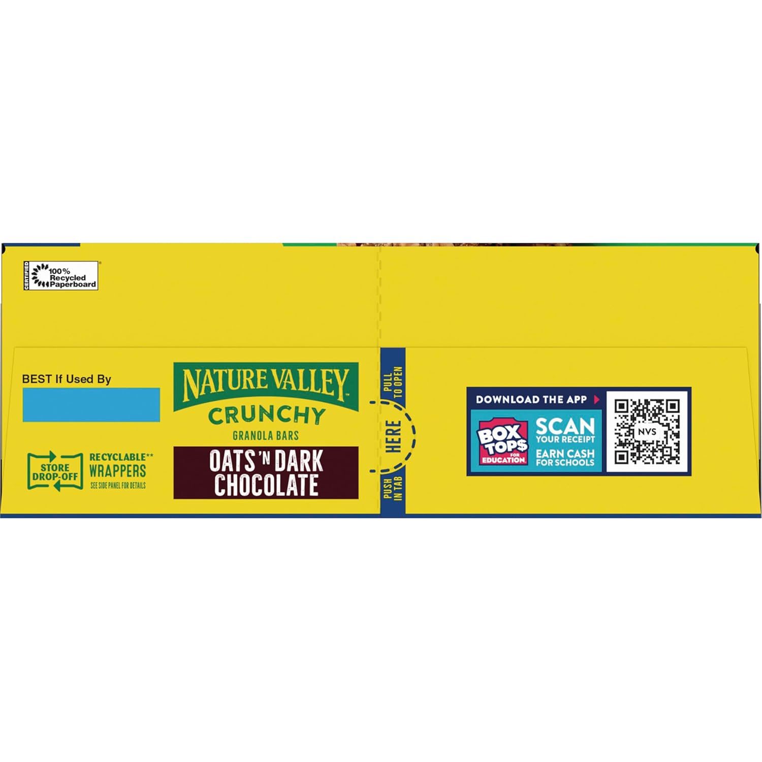 Nature Valley Crunchy Granola Bars, Oats 'n Dark Chocolate – Desk Drawer Snack for Sustained Office Focus
